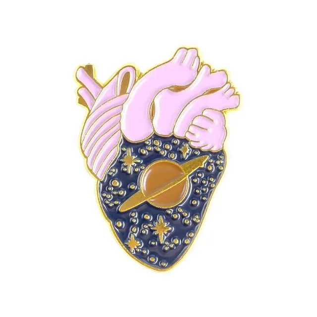 Cartoon Fun Heart Modeling Enamel Pin