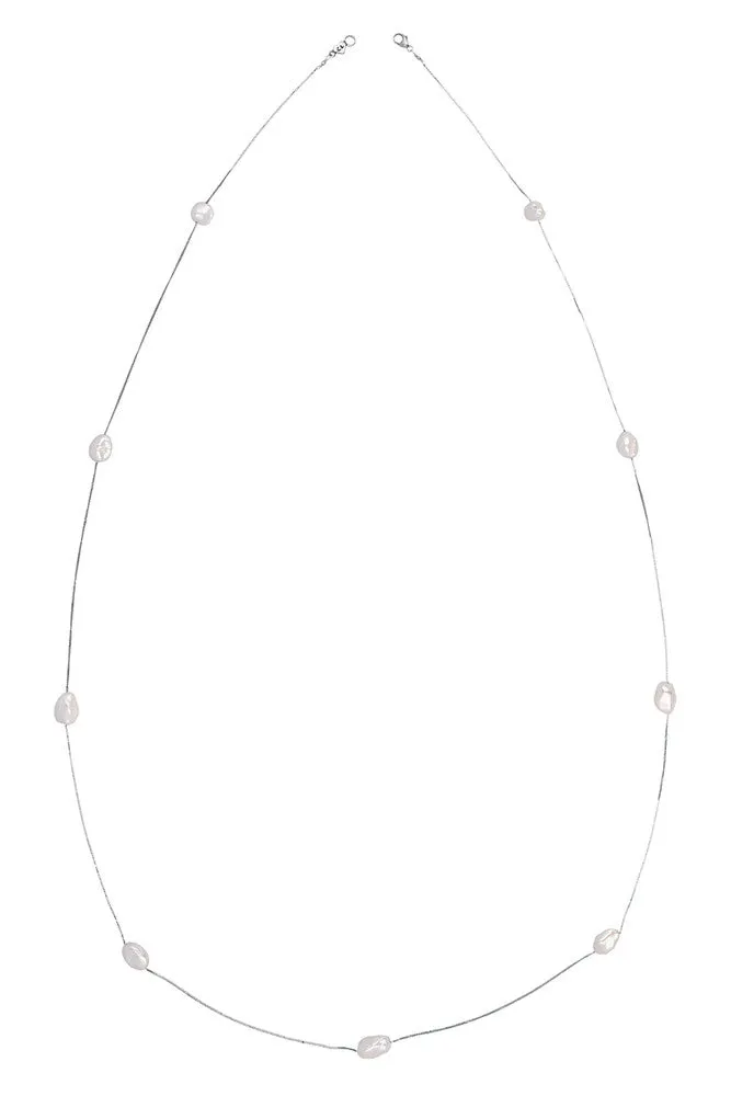 Chan Luu Floating Pearl Layering Necklace