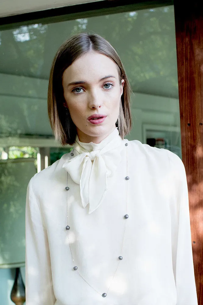 Chan Luu Floating Pearl Layering Necklace