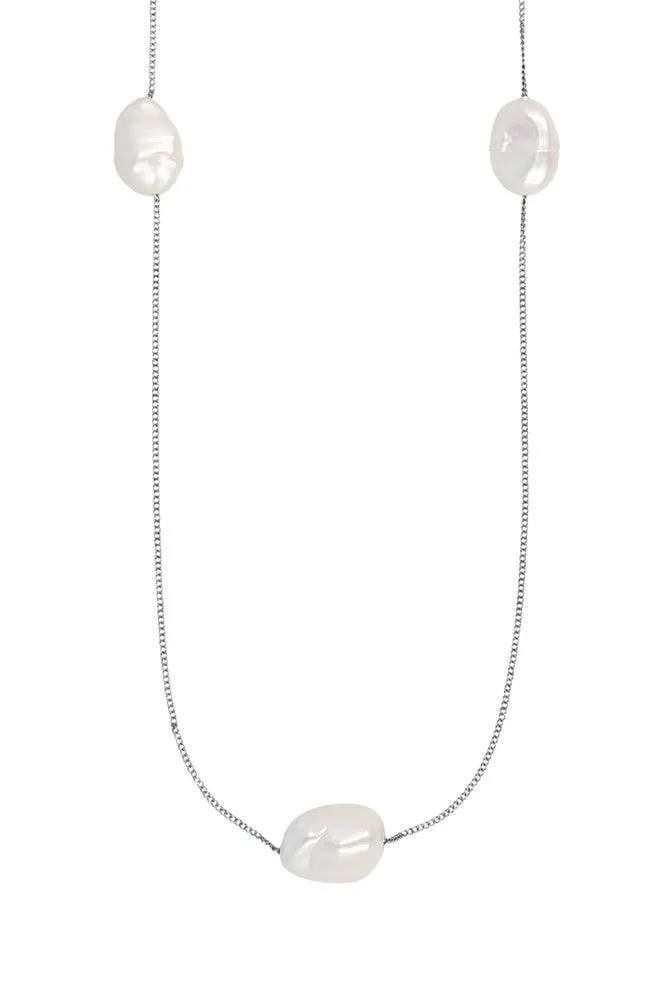 Chan Luu Floating Pearl Layering Necklace