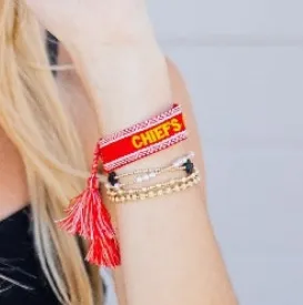 Chiefs Game Day Tassel Bracelet