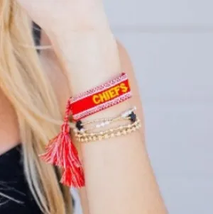 Chiefs Game Day Tassel Bracelet