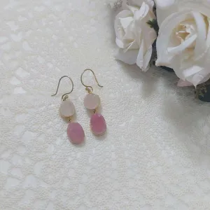 CHLOE- GOLDPLATED DRUZY EARRINGS