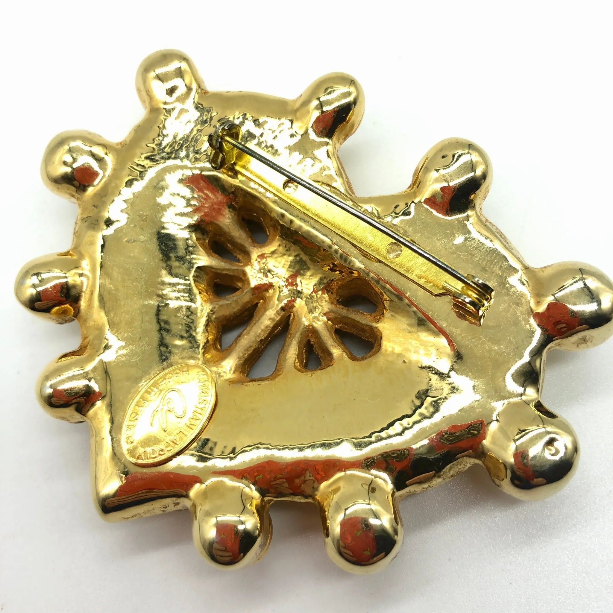 Christian Lacroix Heart Brooch Pin