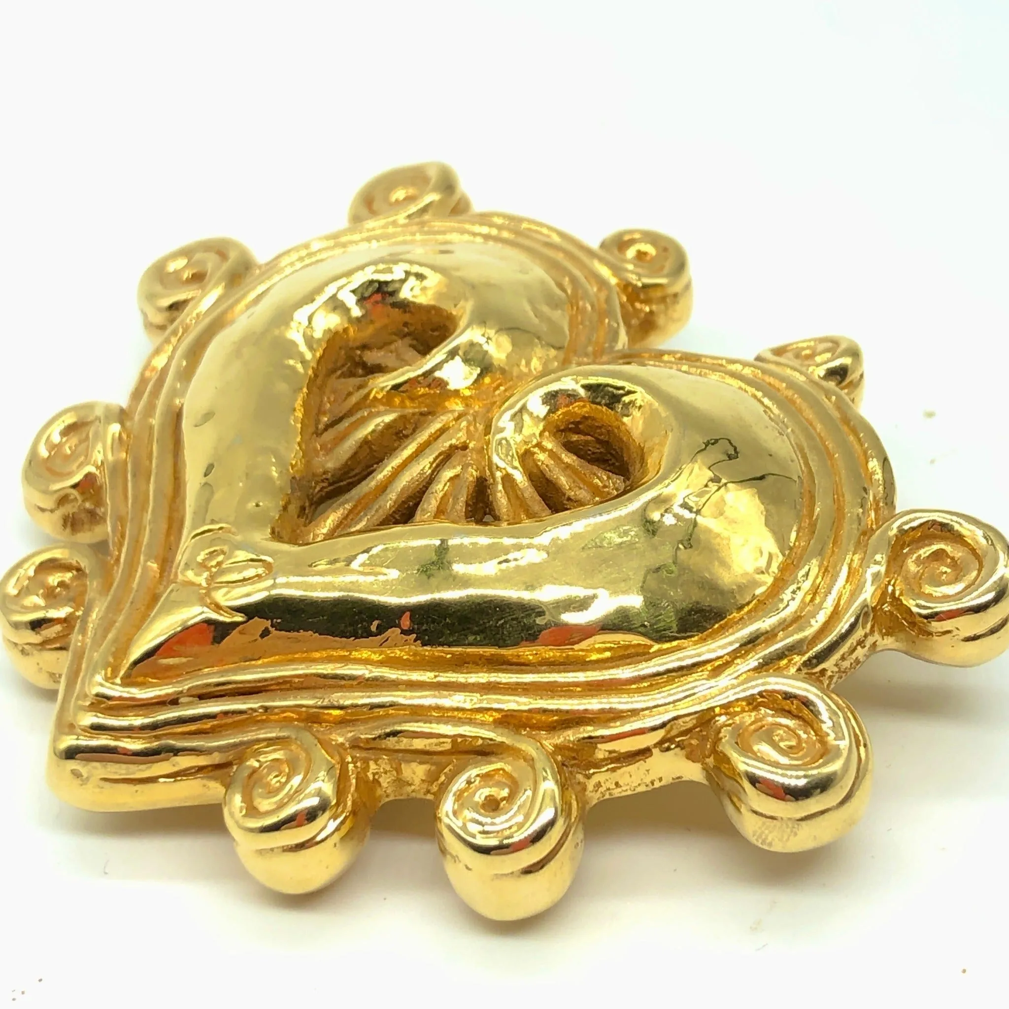 Christian Lacroix Heart Brooch Pin