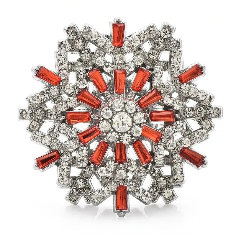 Christmas Snowflake Brooches