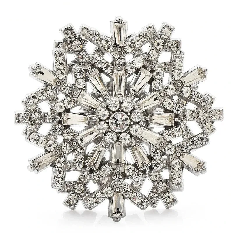 Christmas Snowflake Brooches
