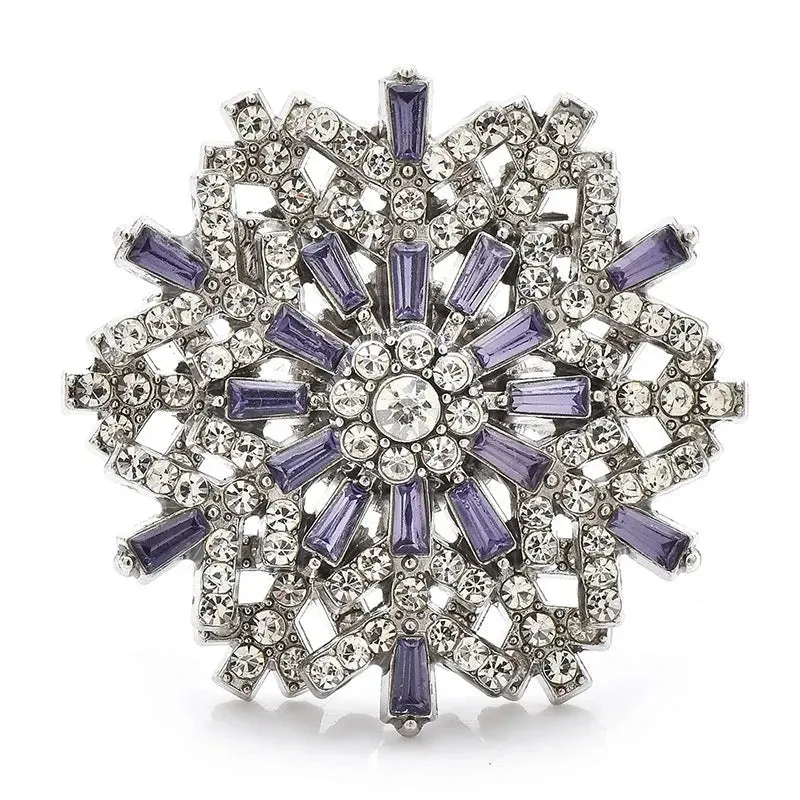 Christmas Snowflake Brooches