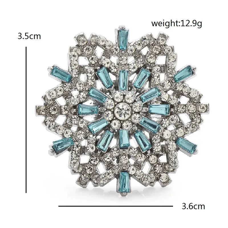 Christmas Snowflake Brooches