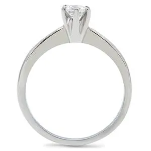 CJ158TK Wholesale Stainless Steel Round Cut Cubic Zirconia Promise Ring