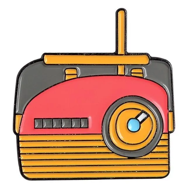 Classic Recoder Retro Metal Enamel Pin