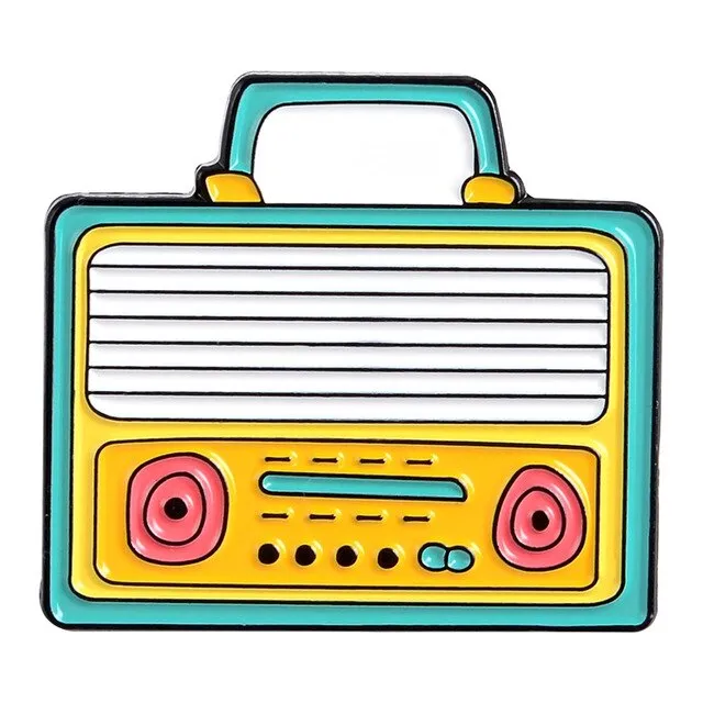 Classic Recoder Retro Metal Enamel Pin