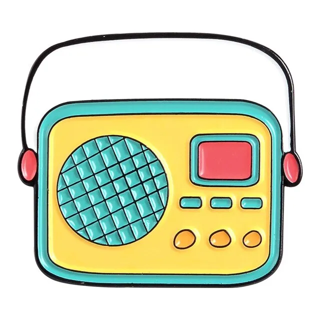 Classic Recoder Retro Metal Enamel Pin