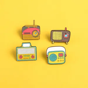 Classic Recoder Retro Metal Enamel Pin