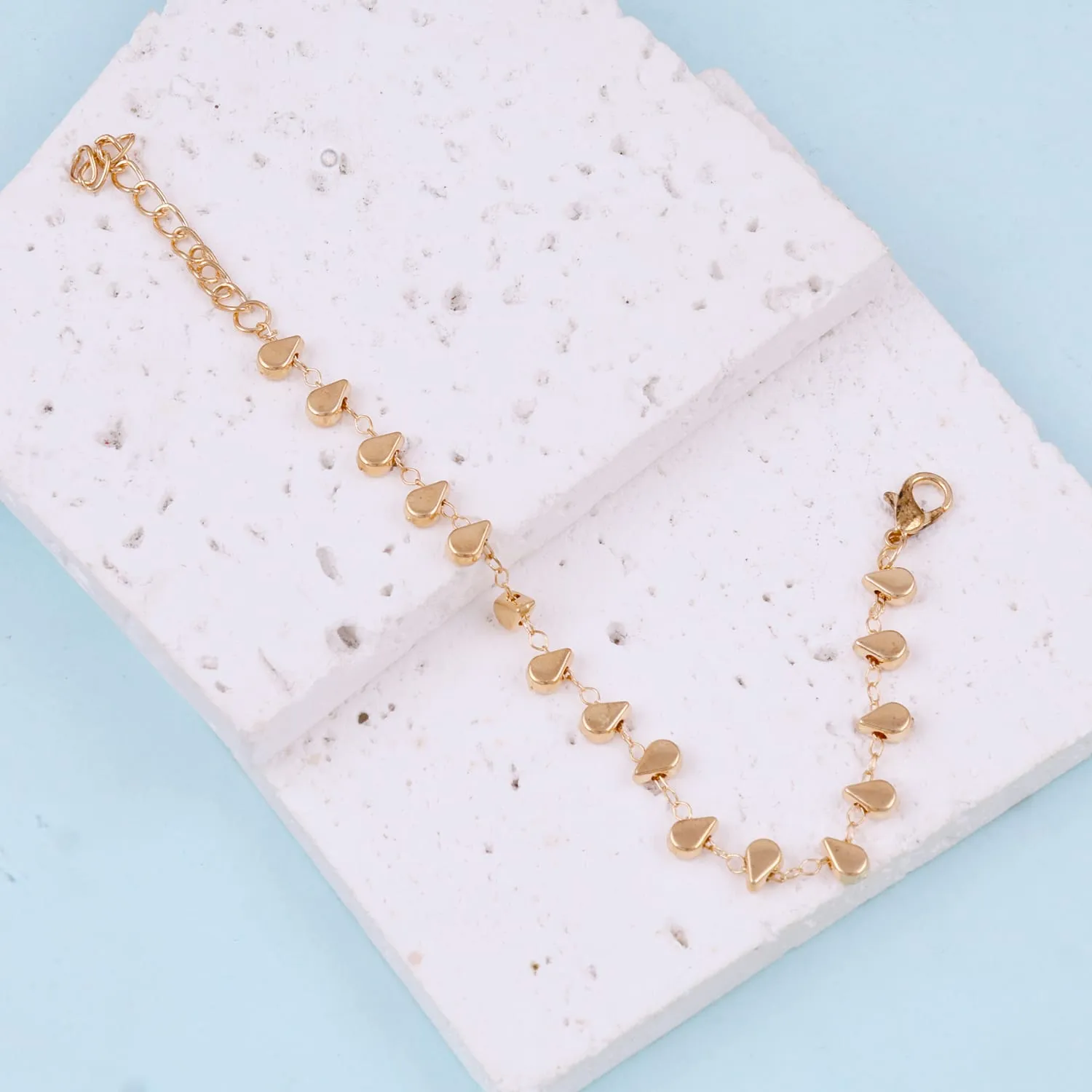 Classy Eye Drop Drop Design Chain Bracelet