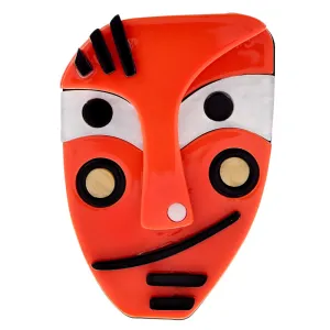 Creative Japanese Anime Pins Acrylic Acetate Human Face Brooch Cute Abstract Cartoon