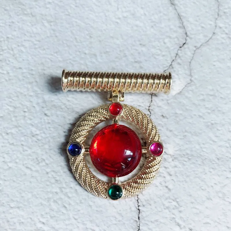 Creative Palace Color Crown Snowflake Enamel Brooches For Woman