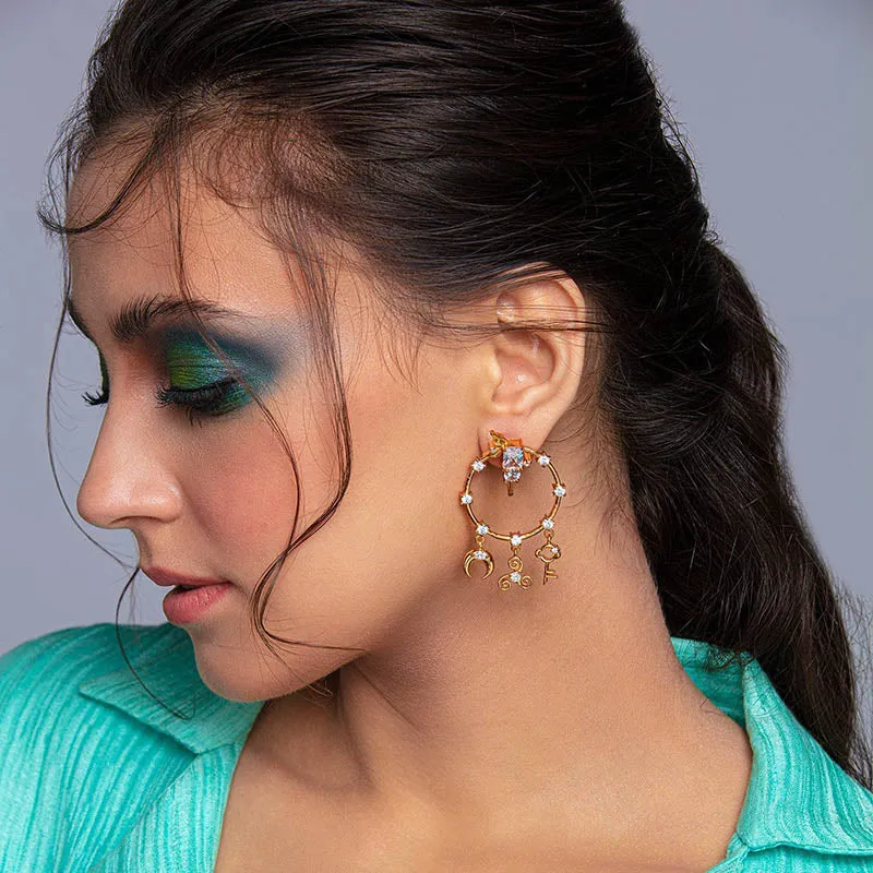 Crescent of Aegis Multiwear Earrings