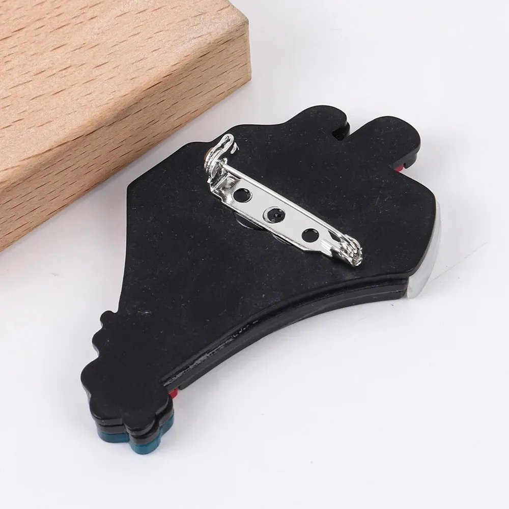 Cruise Ship Acrylic Brooch