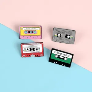 Cute Cassettes Metal Enamel Pin