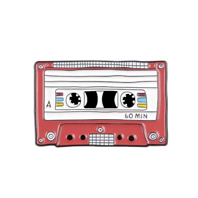 Cute Cassettes Metal Enamel Pin