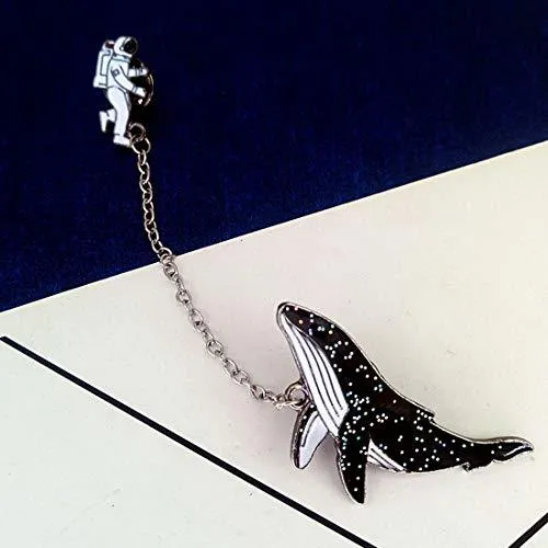 Cute Enamel Lapel Pin Set, 6pcs Cartoon Brooch Pin Badges for Clothes Bags Backpacks