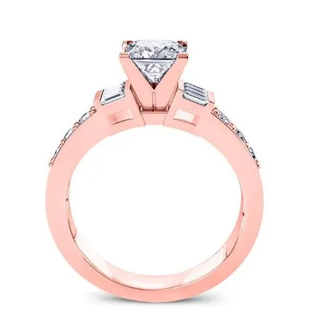Daisy - GIA Natural Princess Diamond Engagement Ring