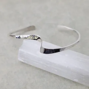 Delicate Hammered Swirl Cuff