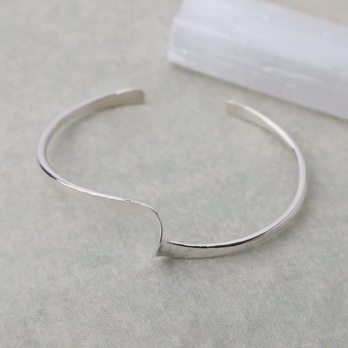 Delicate Hammered Swirl Cuff