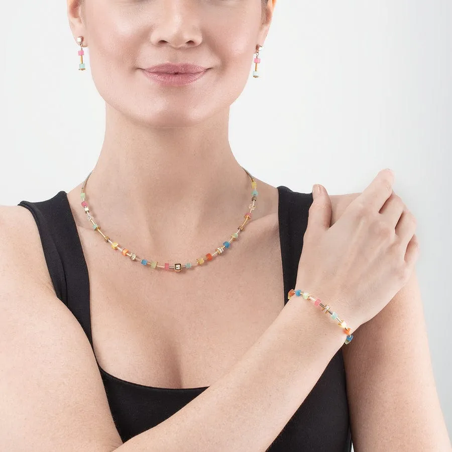 Delicate Multicolor Cube Bracelet