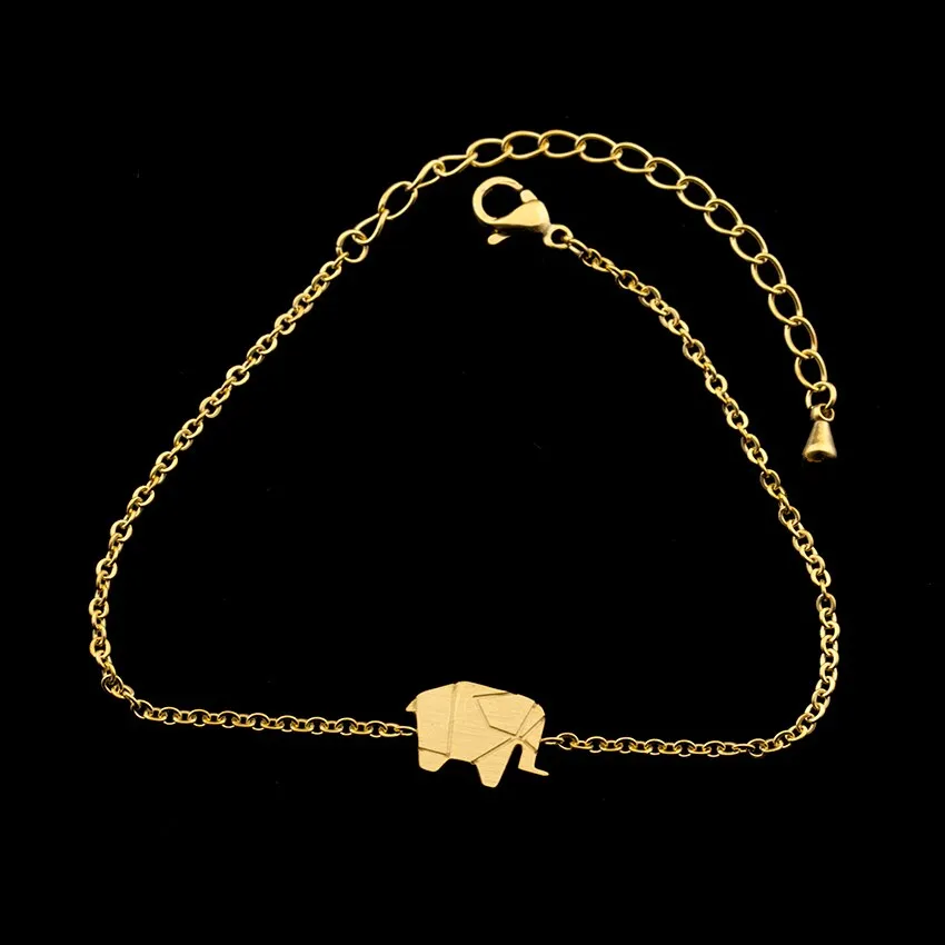 Delicate Petite Origami Elephant Bracelet