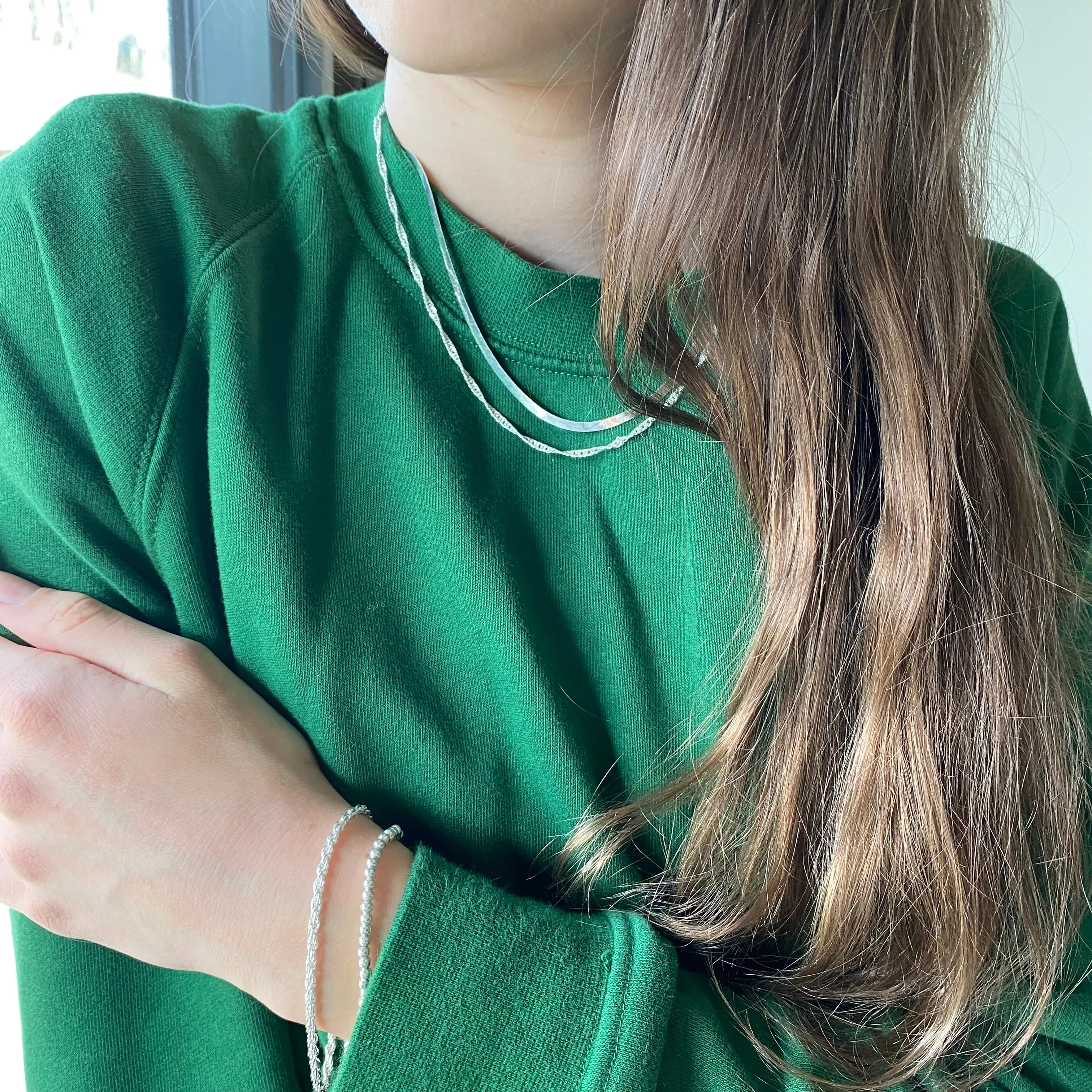 Delicate Silver Chain Bracelets