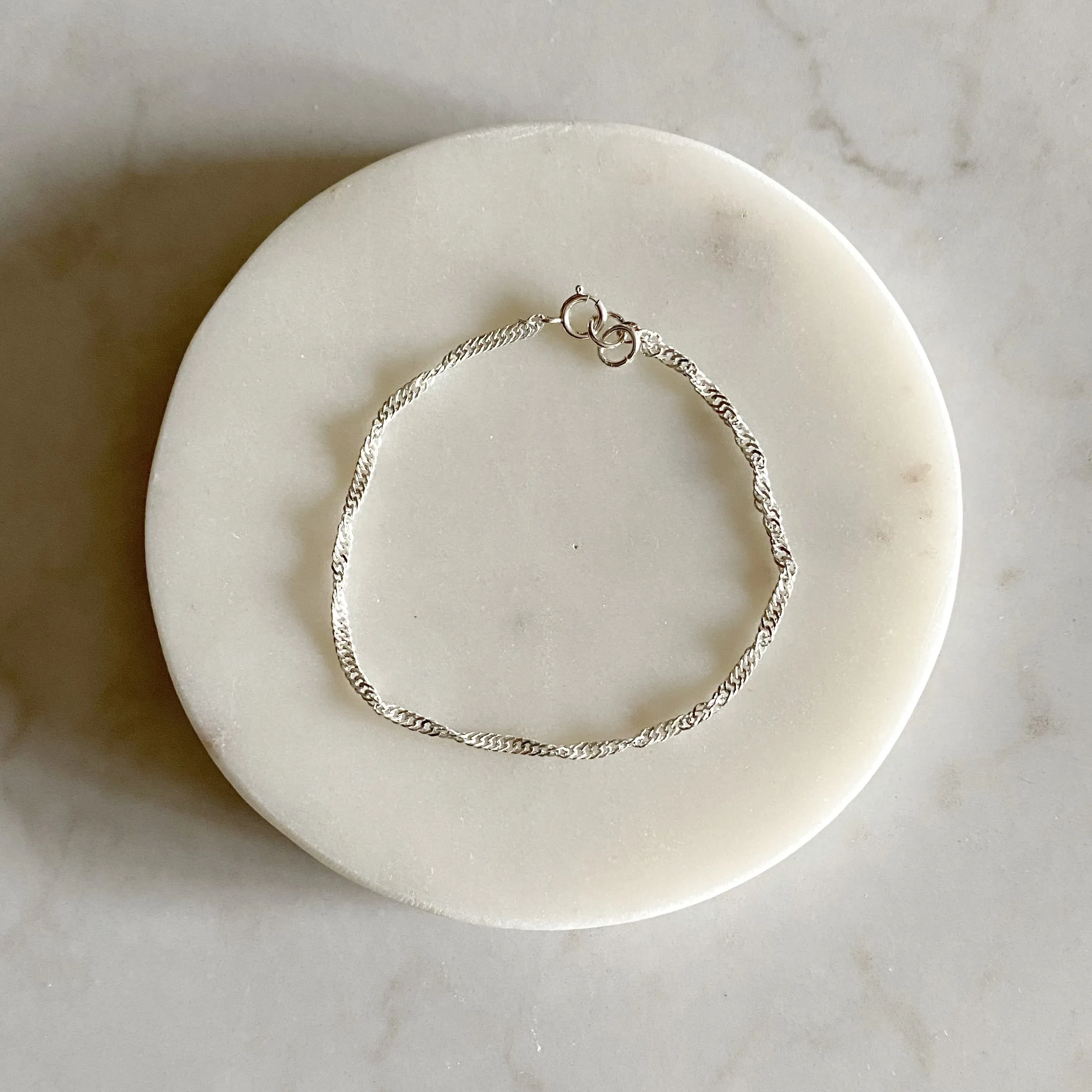 Delicate Silver Chain Bracelets