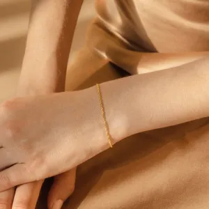 Delicate Singapore Twist Chain Bracelet