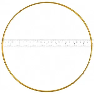 Dream Catcher Ring 10" Brass 25/pk