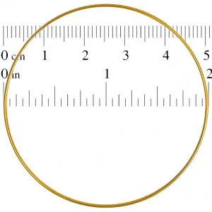 Dream Catcher Ring 2" Brass 100/pk