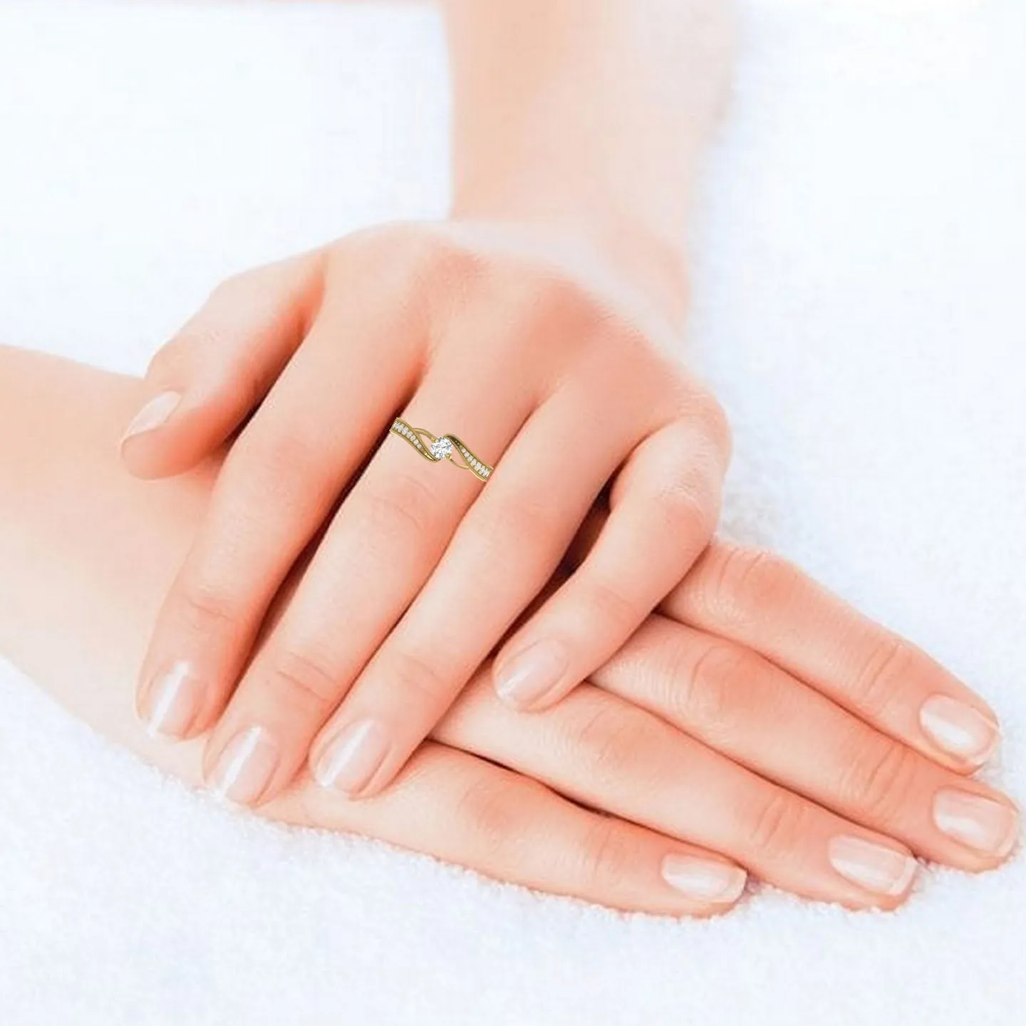Entwined Cluster Silver Ring