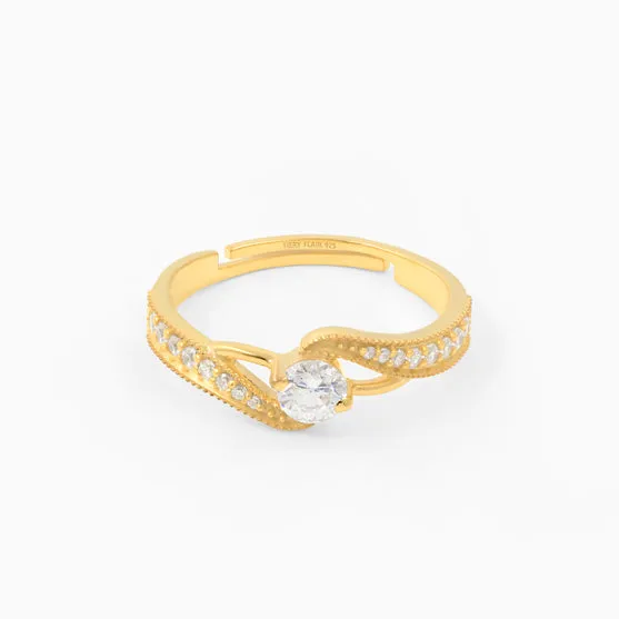 Entwined Cluster Silver Ring