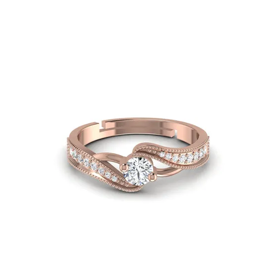 Entwined Cluster Silver Ring