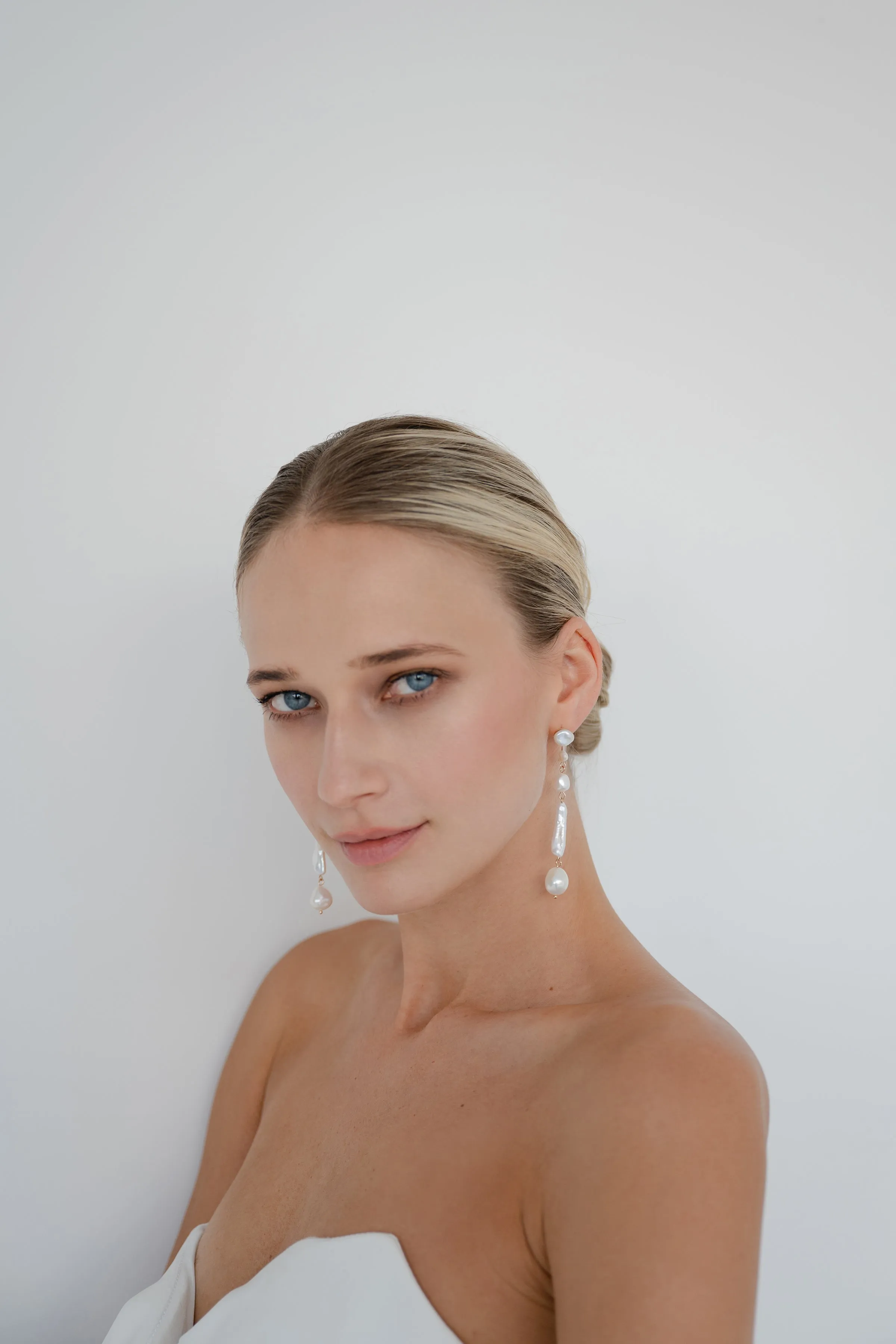 Esme Pearl Statement Earring - Ivory