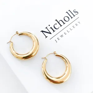 Everyday Chunky Gold Hoops