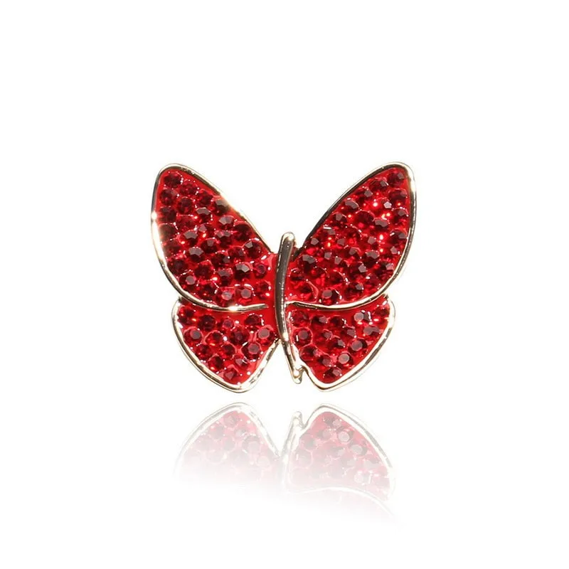 Fashion Women Girls Creative Butterfly Rhinestone Brooches