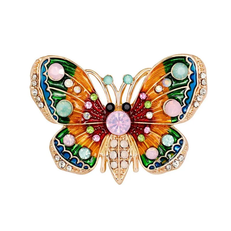 Fashion Women Girls Creative Butterfly Rhinestone Brooches