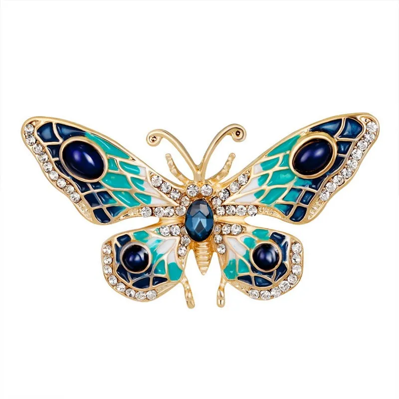 Fashion Women Girls Creative Butterfly Rhinestone Brooches