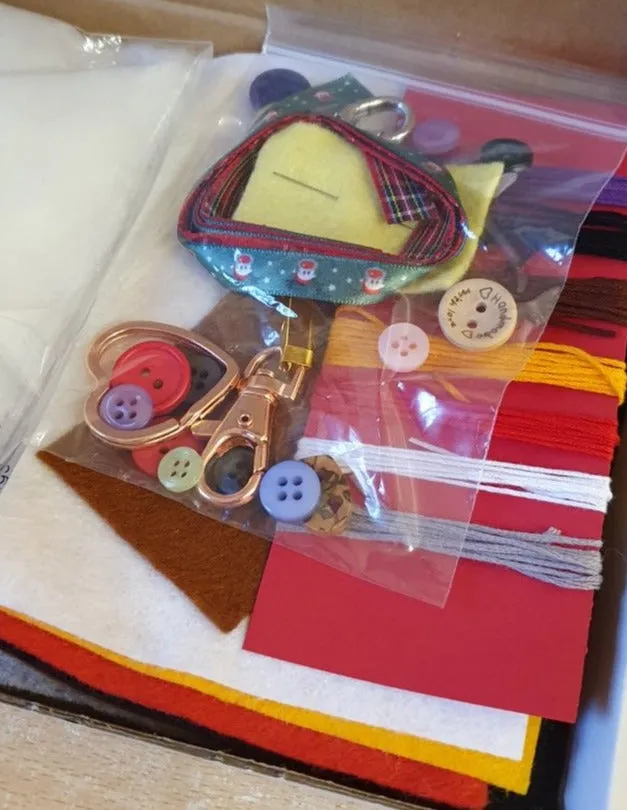 Felt Brooches and More Christmas Kit- by Lucy Jackson