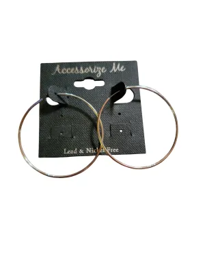 Fine Silver Hoop Earrings