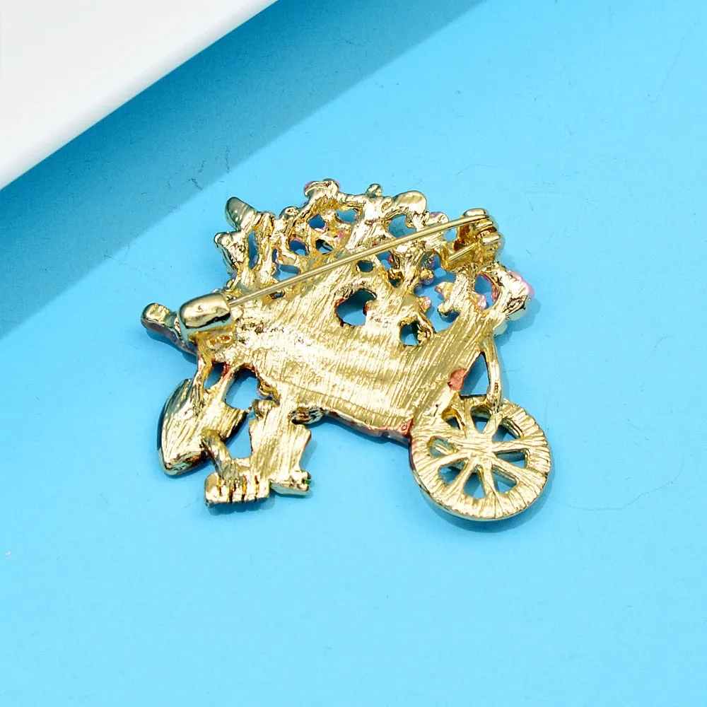 Float Brooch Enamel Fashion Flower Pin Cute Creative Accessories
