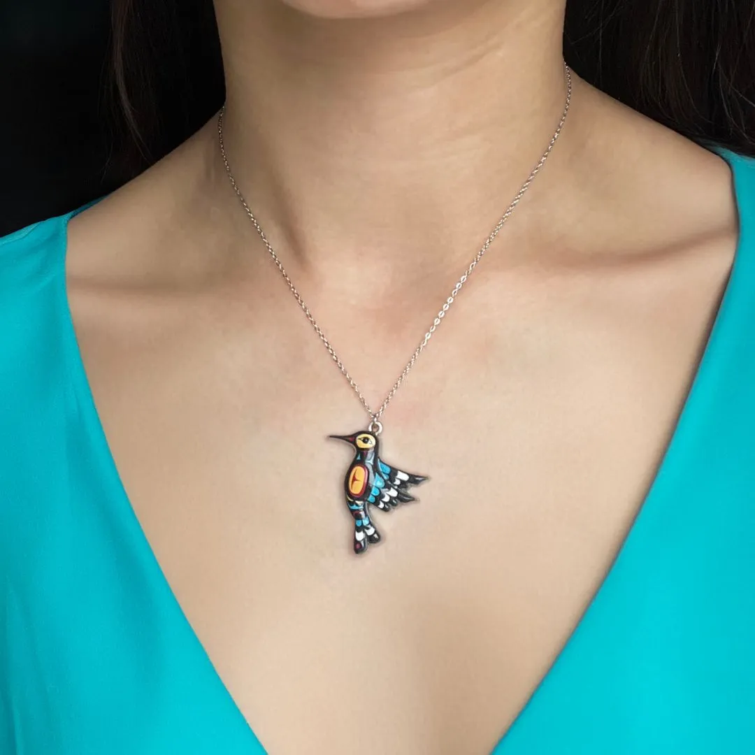 Francis Dick Hummingbird Charm Necklace