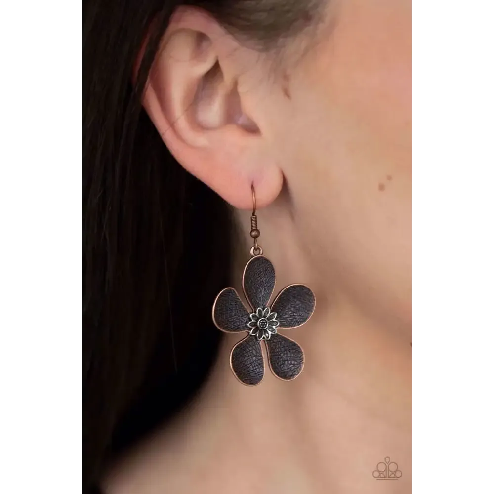 Fresh Florals - Copper Earrings