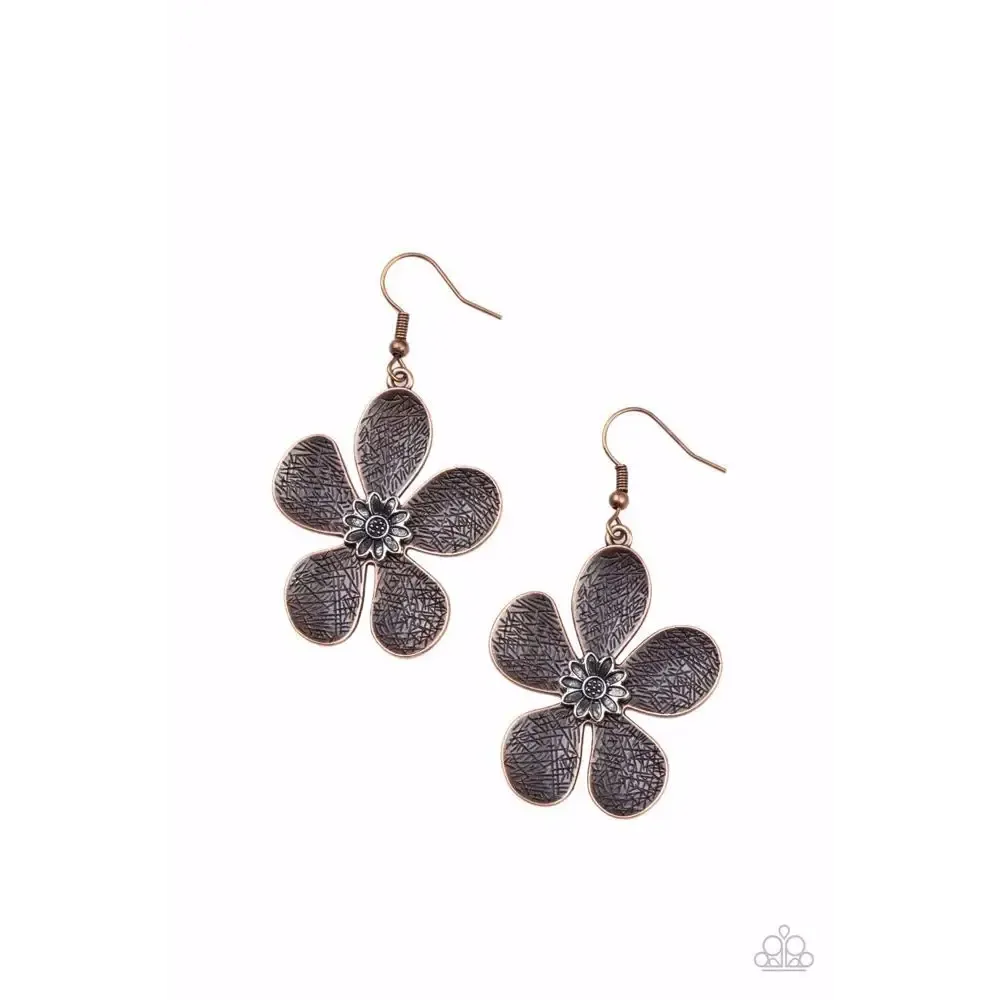 Fresh Florals - Copper Earrings